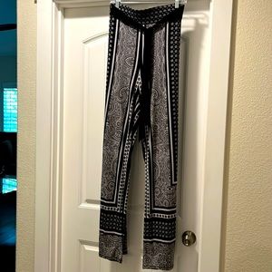 INC international concepts wide leg palazzo pants with sash